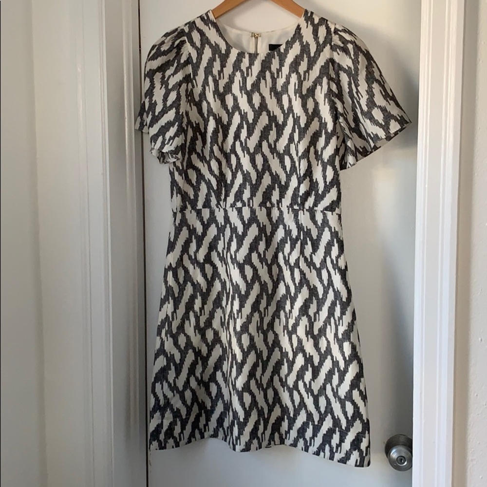 J Crew Silk Print Dress